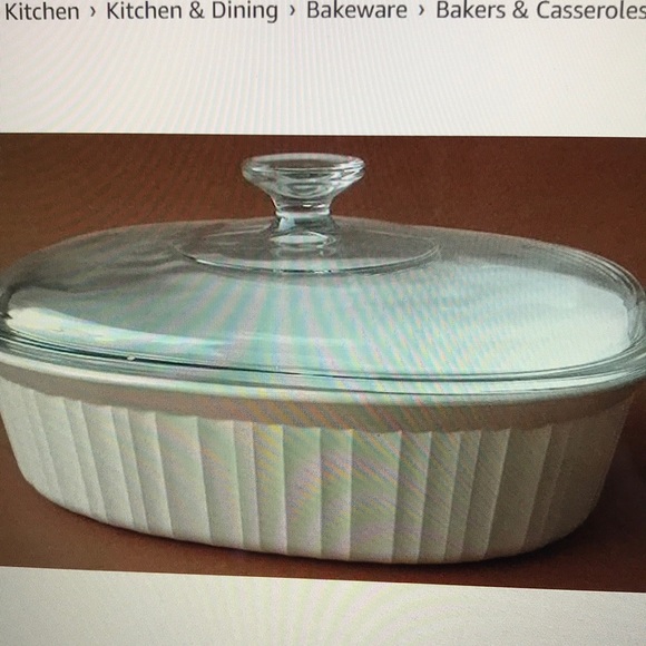Corningware Kitchen Corning Ware Casserole Dish W Clear Glass Lid